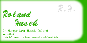 roland husek business card